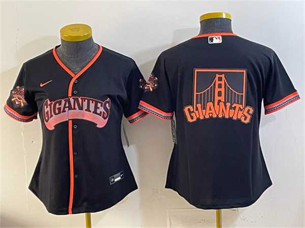 Women's San Francisco Giants Team Big Logo Black 2026 Alternate Stadium Stitched Jersey(Run Small) Dzhi,We sell and wholesale Women's San Francisco Giants Team Big Logo Black 2026 Alternate Stadium Stitched Jersey(Run Small) Dzhi on line form chian!