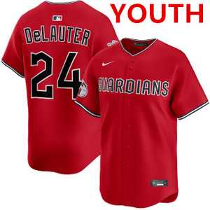 Youth cleveland guardians #24 chase delauter red cool base stitched jersey Dzhi,We sell and wholesale Youth cleveland guardians #24 chase delauter red cool base stitched jersey Dzhi on line form chian!