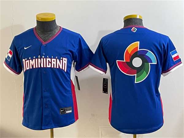 Youth Dominican Republic Royal 2026 World Baseball Classic Big Logo Road Stadium Stitched Baseball Jersey Dzhi,We sell and wholesale Youth Dominican Republic Royal 2026 World Baseball Classic Big Logo Road Stadium Stitched Baseball Jersey Dzhi on line form chian!
