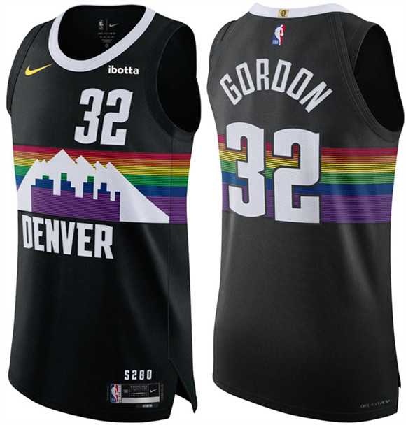 Men's Denver Nuggets #32 Aaron Gordon Black 2025-26 City Edition Stitched Jersey Dzhi,We sell and wholesale Men's Denver Nuggets #32 Aaron Gordon Black 2025-26 City Edition Stitched Jersey Dzhi on line form chian!