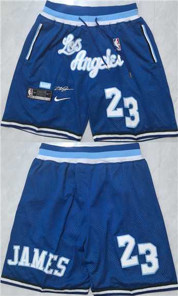 Men's Los Angeles Lakers #23 LeBron James Blue 2026 Shorts (Run Small),We sell and wholesale Men's Los Angeles Lakers #23 LeBron James Blue 2026 Shorts (Run Small) on line form chian!