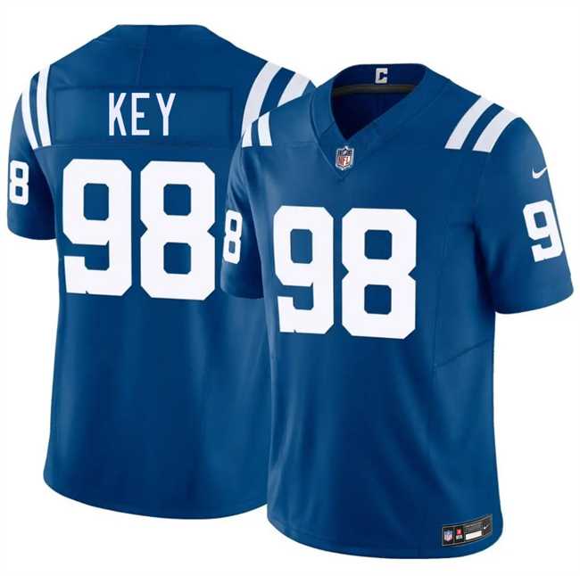 Men's Indianapolis Colts #98 Arden Key Blue 2026 F.U.S.E. Vapor Limited Stitched Jersey Dzhi,We sell and wholesale Men's Indianapolis Colts #98 Arden Key Blue 2026 F.U.S.E. Vapor Limited Stitched Jersey Dzhi on line form chian!