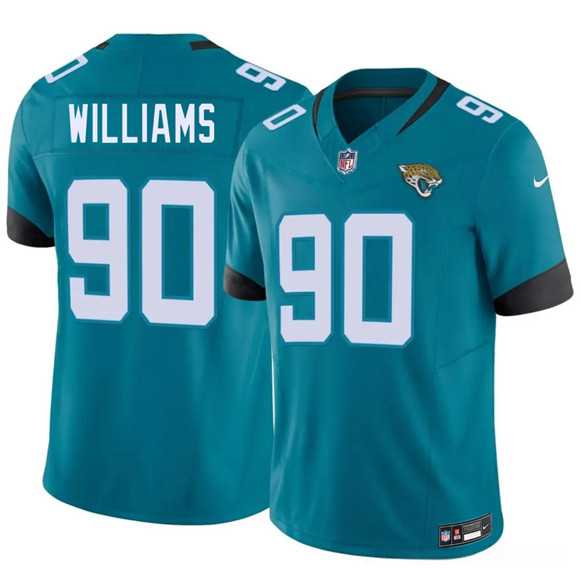Men's Jacksonville Jaguars #90 Wesley Williams Teal 2026 Draft F.U.S.E. Vapor Untouchable Limited Stitched Jersey Dzhi,We sell and wholesale Men's Jacksonville Jaguars #90 Wesley Williams Teal 2026 Draft F.U.S.E. Vapor Untouchable Limited Stitched Jersey Dzhi on line form chian!