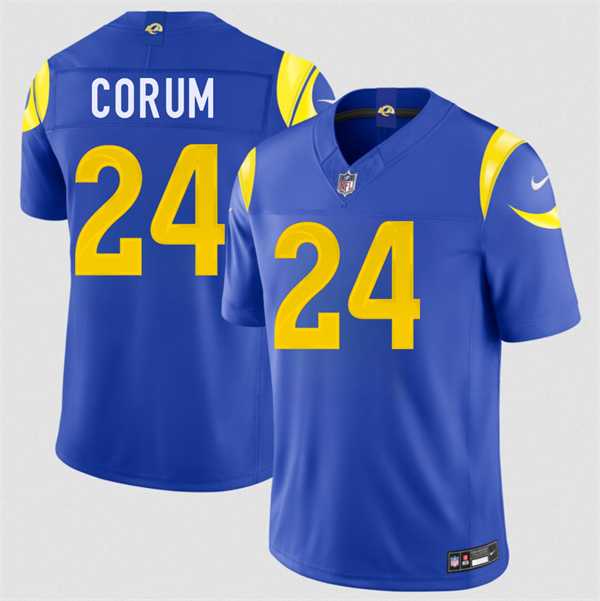 Men's Los Angeles Rams #24 Blake Corum Royal 2026 F.U.S.E. Vapor Limited Stitched Jersey Dzhi,We sell and wholesale Men's Los Angeles Rams #24 Blake Corum Royal 2026 F.U.S.E. Vapor Limited Stitched Jersey Dzhi on line form chian!