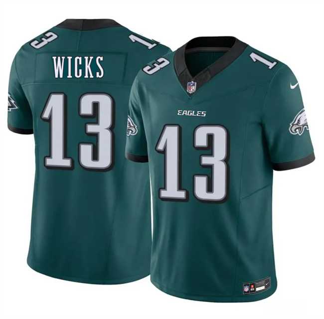 Men's Philadelphia Eagles #13 Dontayvion Wicks Green 2026 F.U.S.E. Vapor Untouchable Limited Stitched Jersey Dzhi,We sell and wholesale Men's Philadelphia Eagles #13 Dontayvion Wicks Green 2026 F.U.S.E. Vapor Untouchable Limited Stitched Jersey Dzhi on line form chian!
