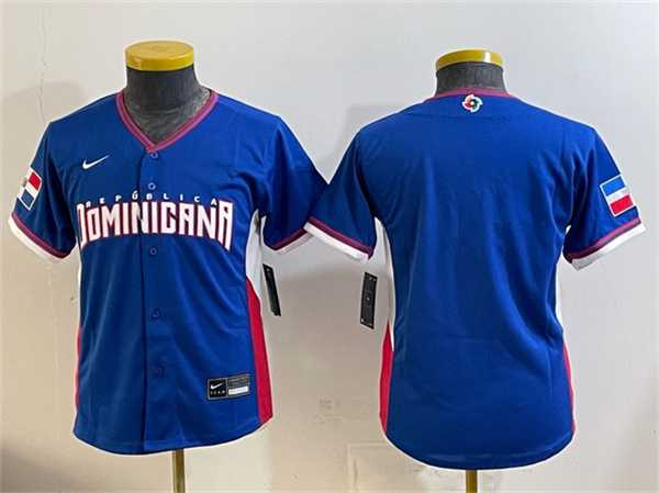 Youth Dominican Republic Blank Royal 2026 World Baseball Classic Road Stadium Stitched Jersey,We sell and wholesale Youth Dominican Republic Blank Royal 2026 World Baseball Classic Road Stadium Stitched Jersey on line form chian!