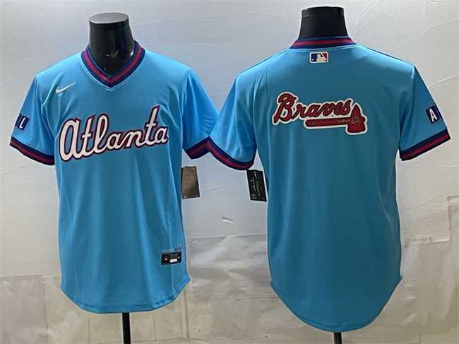 Men's Atlanta Braves Team Big Logo Powder Blue 2026 City Connect Stadium Stitched Jersey Dzhi,We sell and wholesale Men's Atlanta Braves Team Big Logo Powder Blue 2026 City Connect Stadium Stitched Jersey Dzhi on line form chian!