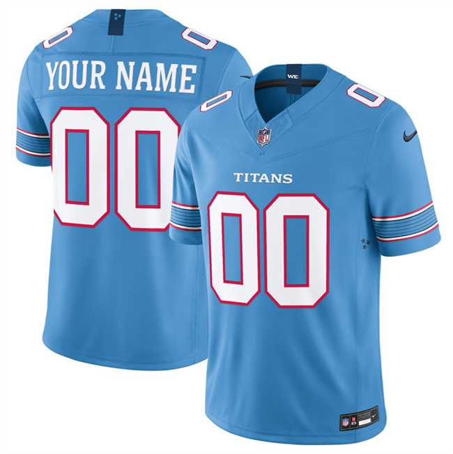 Men's Tennessee Titans Active Player Custom Light Blue 2026 F.U.S.E. Vapor Limited Stitched Football Jersey,We sell and wholesale Men's Tennessee Titans Active Player Custom Light Blue 2026 F.U.S.E. Vapor Limited Stitched Football Jersey on line form chian!