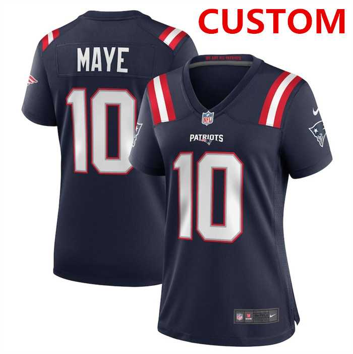Women's New England Patriots Custom Navy football stitched jersey(run small),We sell and wholesale Women's New England Patriots Custom Navy football stitched jersey(run small) on line form chian!
