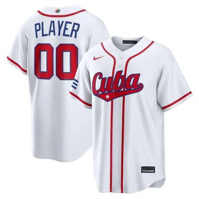 Men's Cuba Baseball ACTIVE PLAYER Custom White 2026 World Baseball Classic Home Stadium Stitched Jersey,We sell and wholesale Men's Cuba Baseball ACTIVE PLAYER Custom White 2026 World Baseball Classic Home Stadium Stitched Jersey on line form chian!