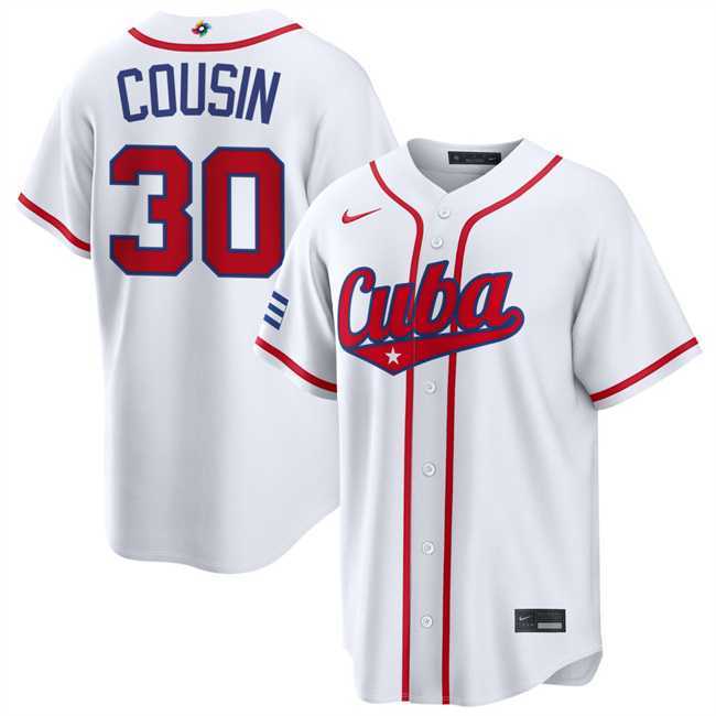 Men's Cuba Baseball #30 Josimar Cousin White 2026 World Baseball Classic Home Stadium Stitched Jersey,We sell and wholesale Men's Cuba Baseball #30 Josimar Cousin White 2026 World Baseball Classic Home Stadium Stitched Jersey on line form chian!