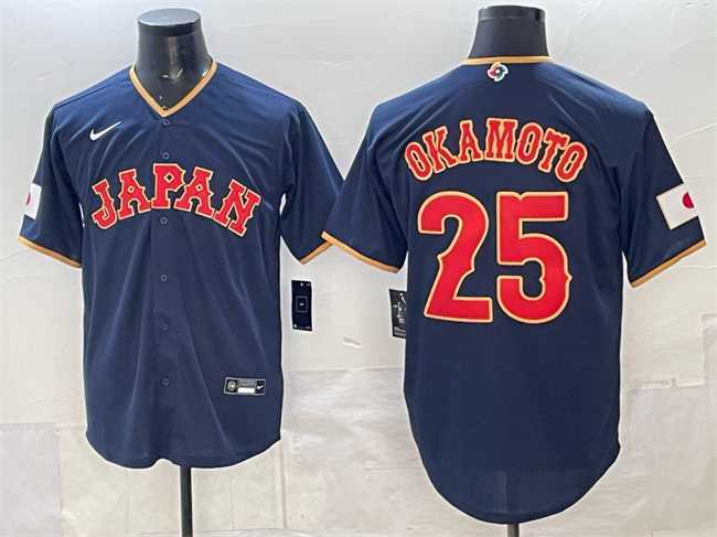 Men's Japan Baseball #25 Kazuma Okamoto Navy 2026 World Baseball Classic Road Stadium Stitched Jersey,We sell and wholesale Men's Japan Baseball #25 Kazuma Okamoto Navy 2026 World Baseball Classic Road Stadium Stitched Jersey on line form chian!