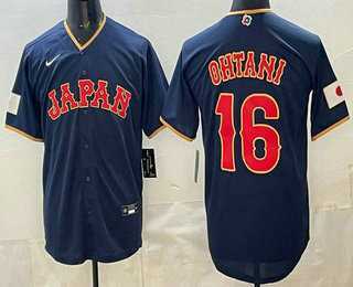 Men's Japan #16 Shohei Ohtani Navy 2026 World Baseball Classic Cool Base Jersey,We sell and wholesale Men's Japan #16 Shohei Ohtani Navy 2026 World Baseball Classic Cool Base Jersey on line form chian!
