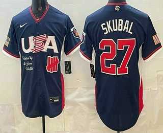 Men's USA Undefeated #27 Tarik Skubal Navy 2026 World Baseball Classic Cool Base Jersey,We sell and wholesale Men's USA Undefeated #27 Tarik Skubal Navy 2026 World Baseball Classic Cool Base Jersey on line form chian!