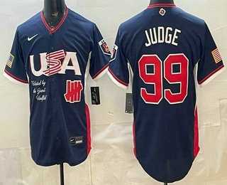 Men's USA Undefeated #99 Aaron Judge Navy 2026 World Baseball Classic Cool Base Jersey,We sell and wholesale Men's USA Undefeated #99 Aaron Judge Navy 2026 World Baseball Classic Cool Base Jersey on line form chian!
