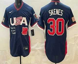 Men's USA Undefeated #30 Paul Skenes Navy 2026 World Baseball Classic Cool Base Jersey,We sell and wholesale Men's USA Undefeated #30 Paul Skenes Navy 2026 World Baseball Classic Cool Base Jersey on line form chian!