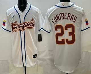 Men's Venezuela #23 William Contreras White 2026 World Baseball Classic Cool Base Jersey,We sell and wholesale Men's Venezuela #23 William Contreras White 2026 World Baseball Classic Cool Base Jersey on line form chian!