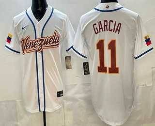 Men's Venezuela #11 Maikel Garcia White 2026 World Baseball Classic Cool Base Jersey,We sell and wholesale Men's Venezuela #11 Maikel Garcia White 2026 World Baseball Classic Cool Base Jersey on line form chian!