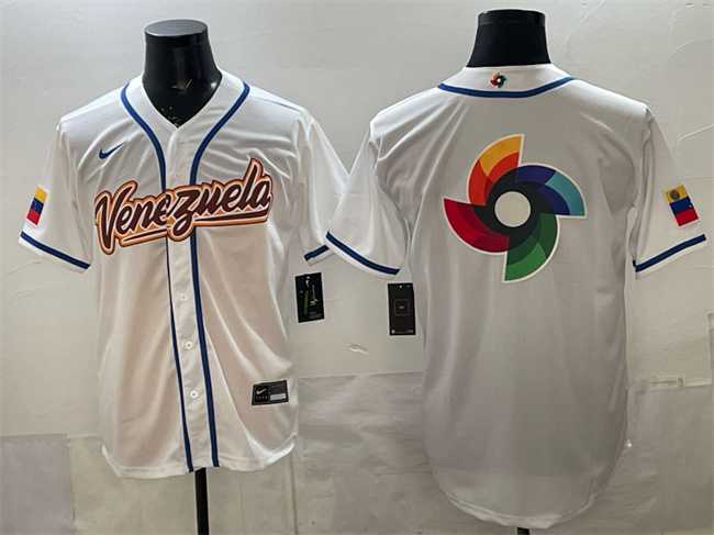 Men's Venezuela Baseball White 2026 World Baseball Classic Big Logo Home Stadium Stitched Jersey,We sell and wholesale Men's Venezuela Baseball White 2026 World Baseball Classic Big Logo Home Stadium Stitched Jersey on line form chian!