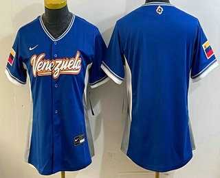 Women's Venezuela Blank Blue 2026 World Baseball Classic Cool Base Jersey,We sell and wholesale Women's Venezuela Blank Blue 2026 World Baseball Classic Cool Base Jersey on line form chian!