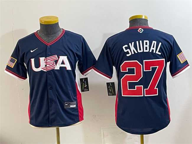 Youth USA Baseball #27 Tarik Skubal Navy 2026 World Baseball Classic Stadium Stitched Baseball Jersey,We sell and wholesale Youth USA Baseball #27 Tarik Skubal Navy 2026 World Baseball Classic Stadium Stitched Baseball Jersey on line form chian!