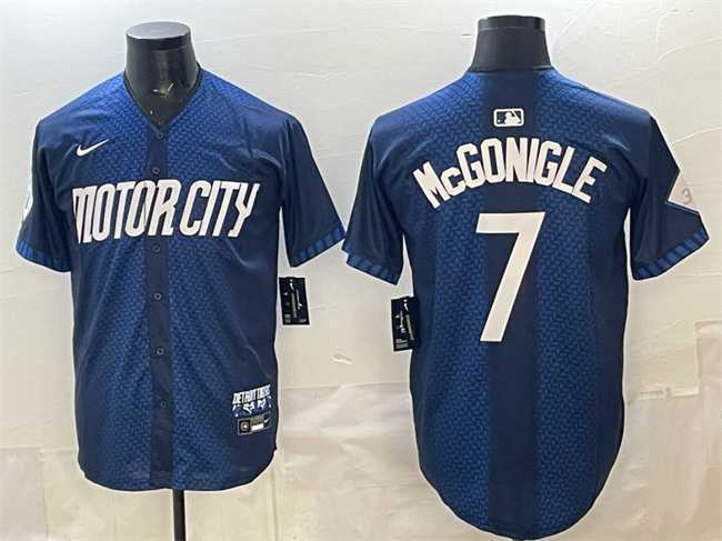 Men's Detroit Tigers #7 Kevin McGonigle Navy City Connect Cool Base Limited Stitched Jersey Dzhi,We sell and wholesale Men's Detroit Tigers #7 Kevin McGonigle Navy City Connect Cool Base Limited Stitched Jersey Dzhi on line form chian!