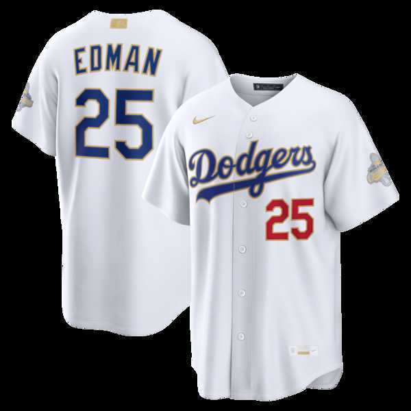 Men's Los Angeles Dodgers #25 Tommy Edman Nike White 2026 Gold Collection Stadium Jersey Dzhi,We sell and wholesale Men's Los Angeles Dodgers #25 Tommy Edman Nike White 2026 Gold Collection Stadium Jersey Dzhi on line form chian!