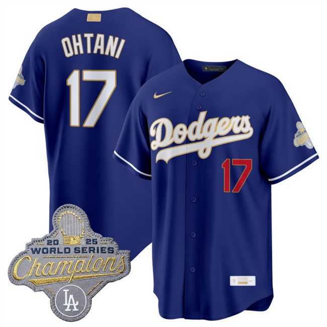 Men's Los Angeles Dodgers #17 Shohei Ohtani Royal 2026 Alternate Gold Collection Stadium Stitched Jersey Dzhi,We sell and wholesale Men's Los Angeles Dodgers #17 Shohei Ohtani Royal 2026 Alternate Gold Collection Stadium Stitched Jersey Dzhi on line form chian!