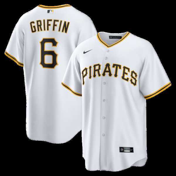 Men's Pittsburgh Pirates #6 Konnor Griffin Nike White Home Replica Jersey Dzhi,We sell and wholesale Men's Pittsburgh Pirates #6 Konnor Griffin Nike White Home Replica Jersey Dzhi on line form chian!