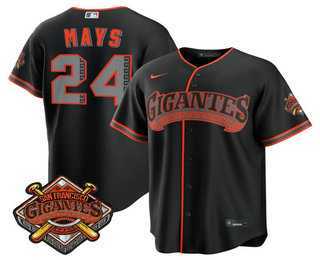 Men's San Francisco Giants #24 Willie Mays Black 2026 Alternate Stadium Stitched Jersey Dzhi,We sell and wholesale Men's San Francisco Giants #24 Willie Mays Black 2026 Alternate Stadium Stitched Jersey Dzhi on line form chian!