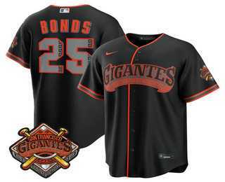 Men's San Francisco Giants #25 Barry Bonds Black 2026 Alternate Stadium Stitched Jersey Dzhi,We sell and wholesale Men's San Francisco Giants #25 Barry Bonds Black 2026 Alternate Stadium Stitched Jersey Dzhi on line form chian!