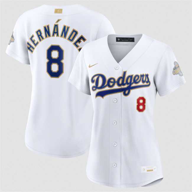 Women's Los Angeles Dodgers #8 Enrique Hernandez White 2026 Gold Collection Stadium Stitched Jersey Dzhi,We sell and wholesale Women's Los Angeles Dodgers #8 Enrique Hernandez White 2026 Gold Collection Stadium Stitched Jersey Dzhi on line form chian!