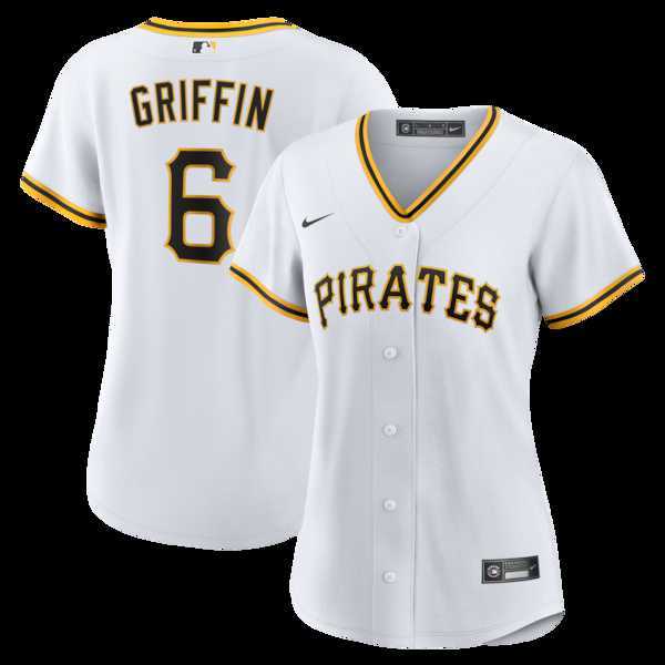 Women's Pittsburgh Pirates #6 Konnor Griffin Nike White Home Replica Jersey Dzhi,We sell and wholesale Women's Pittsburgh Pirates #6 Konnor Griffin Nike White Home Replica Jersey Dzhi on line form chian!