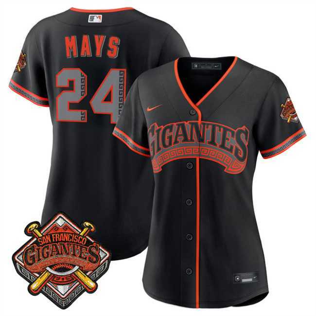 Women's San Francisco Giants #24 Willie Mays Black 2026 Alternate Stadium Stitched Jersey Dzhi,We sell and wholesale Women's San Francisco Giants #24 Willie Mays Black 2026 Alternate Stadium Stitched Jersey Dzhi on line form chian!