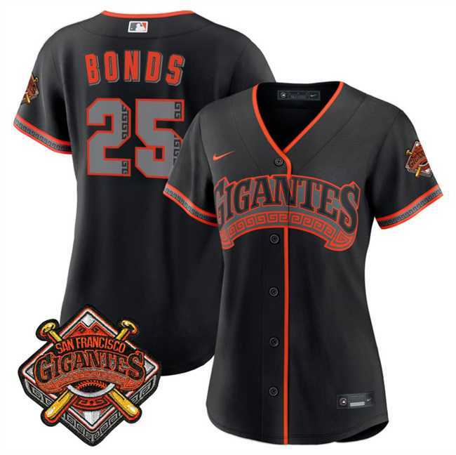 Women's San Francisco Giants #25 Barry Bonds Black 2026 Alternate Stadium Stitched Jersey Dzhi,We sell and wholesale Women's San Francisco Giants #25 Barry Bonds Black 2026 Alternate Stadium Stitched Jersey Dzhi on line form chian!