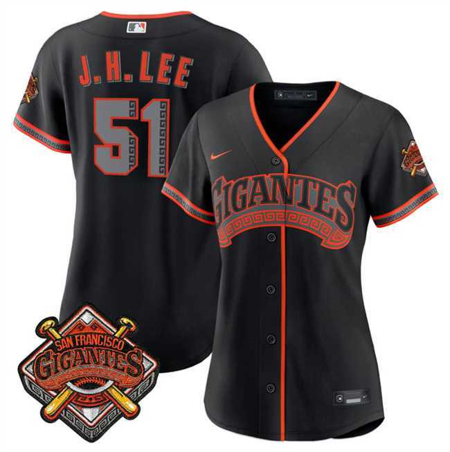 Women's San Francisco Giants #51 Jung Hoo Lee Black 2026 Alternate Stadium Stitched Jersey Dzhi,We sell and wholesale Women's San Francisco Giants #51 Jung Hoo Lee Black 2026 Alternate Stadium Stitched Jersey Dzhi on line form chian!