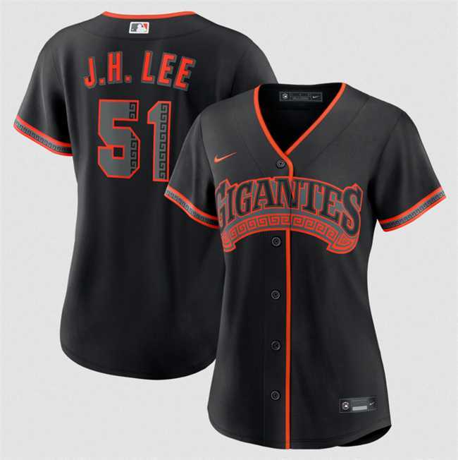 Women's San Francisco Giants #51 Jung Hoo Lee Black 2026 Alternate Stitched Jersey Dzhi,We sell and wholesale Women's San Francisco Giants #51 Jung Hoo Lee Black 2026 Alternate Stitched Jersey Dzhi on line form chian!