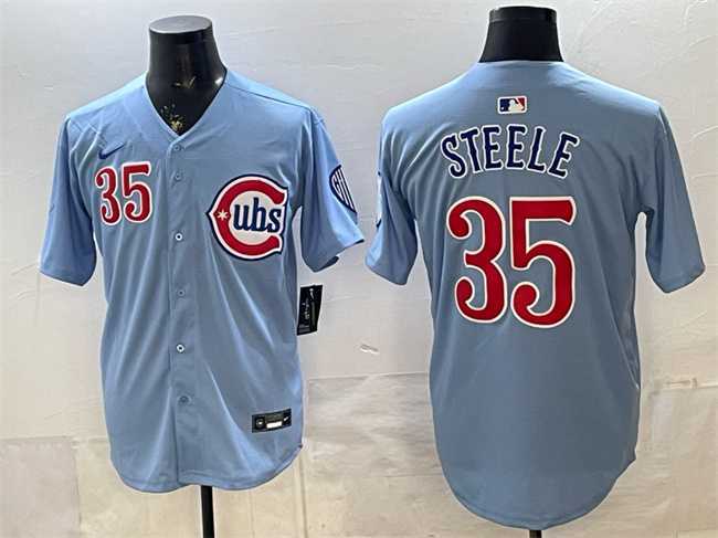 Men's Chicago Cubs #35 Justin Steele Blue 2024 25 2nd Alternate Limited Stitched Jersey,We sell and wholesale Men's Chicago Cubs #35 Justin Steele Blue 2024 25 2nd Alternate Limited Stitched Jersey on line form chian!