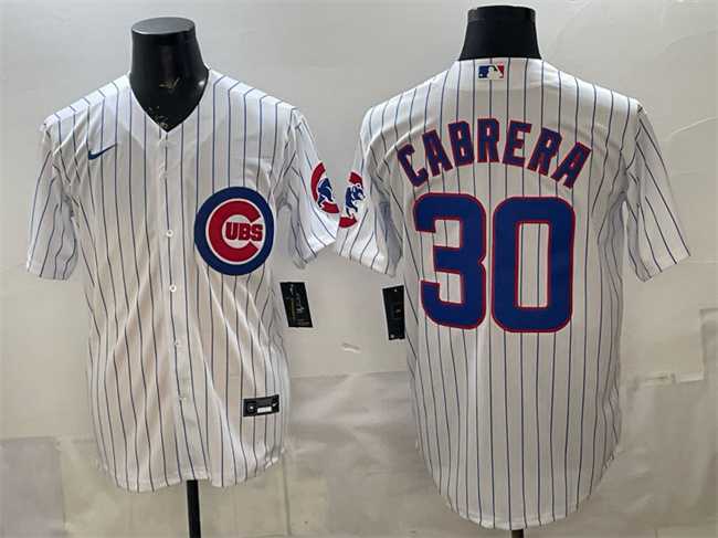 Men's Chicago Cubs #30 Edward Cabrera White 2026 Cool Base Stitched Jersey,We sell and wholesale Men's Chicago Cubs #30 Edward Cabrera White 2026 Cool Base Stitched Jersey on line form chian!