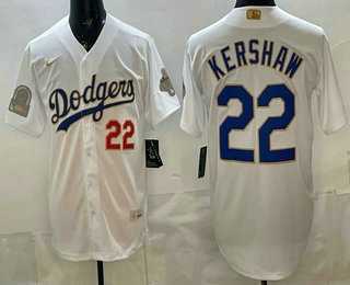 Men's Los Angeles Dodgers #22 Clayton Kershaw White Gold World Series Champions Collection Limited Jersey,We sell and wholesale Men's Los Angeles Dodgers #22 Clayton Kershaw White Gold World Series Champions Collection Limited Jersey on line form chian!