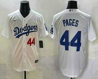Men's Los Angeles Dodgers #44 Andy Pages Number White Cool Base Stitched Jersey,We sell and wholesale Men's Los Angeles Dodgers #44 Andy Pages Number White Cool Base Stitched Jersey on line form chian!