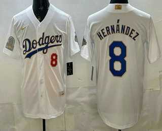 Men's Los Angeles Dodgers #8 Enrique Hernandez White Gold World Series Champions Collection Limited Jersey,We sell and wholesale Men's Los Angeles Dodgers #8 Enrique Hernandez White Gold World Series Champions Collection Limited Jersey on line form chian!