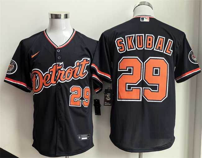 Men's Detroit Tigers #29 Tarik Skubal 2026 Navy Alternate Stitched Jersey,We sell and wholesale Men's Detroit Tigers #29 Tarik Skubal 2026 Navy Alternate Stitched Jersey on line form chian!