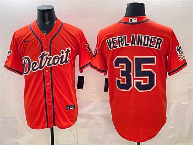 Men's Detroit Tigers #35 Justin Verlander Orange 2026 Cool Base Stitched Baseball Jersey,We sell and wholesale Men's Detroit Tigers #35 Justin Verlander Orange 2026 Cool Base Stitched Baseball Jersey on line form chian!