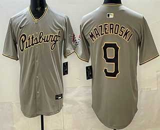 Men's Pittsburgh Pirates #9 Bill Mazeroski Grey Limited Jersey,We sell and wholesale Men's Pittsburgh Pirates #9 Bill Mazeroski Grey Limited Jersey on line form chian!