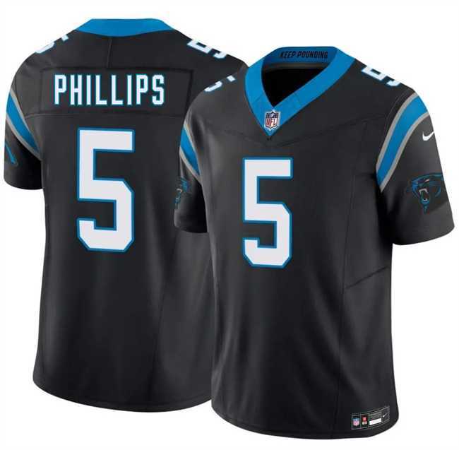 Men's Carolina Panthers #5 Jaelan Phillips Black 2025 F.U.S.E. Vapor Limited Stitched Jersey Dzhi,We sell and wholesale Men's Carolina Panthers #5 Jaelan Phillips Black 2025 F.U.S.E. Vapor Limited Stitched Jersey Dzhi on line form chian!