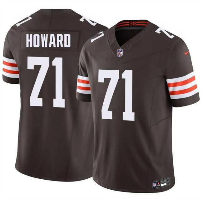 Men's Cleveland Browns #71 Tytus Howard Brown F.U.S.E. Vapor Limited Stitched Jersey Dzhi,We sell and wholesale Men's Cleveland Browns #71 Tytus Howard Brown F.U.S.E. Vapor Limited Stitched Jersey Dzhi on line form chian!