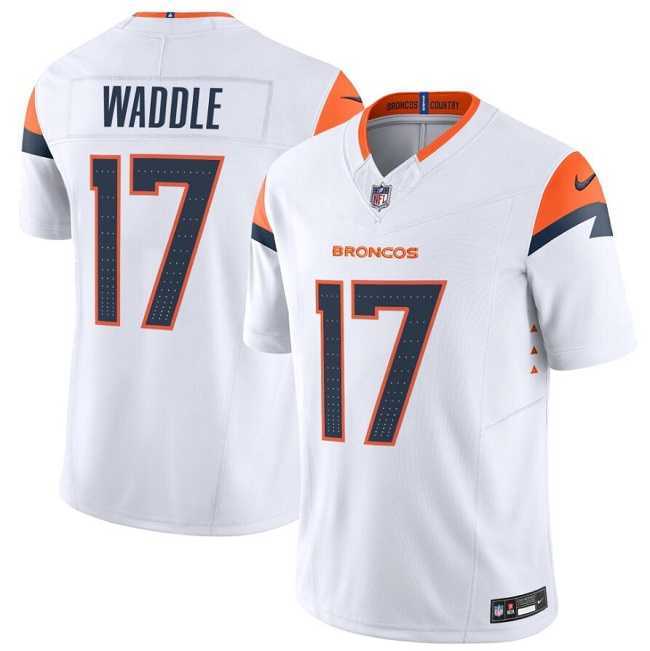 Men's Denver Broncos #17 Jaylen Waddle White 2026 F.U.S.E. Vapor Limited Stitched Jersey Dzhi,We sell and wholesale Men's Denver Broncos #17 Jaylen Waddle White 2026 F.U.S.E. Vapor Limited Stitched Jersey Dzhi on line form chian!