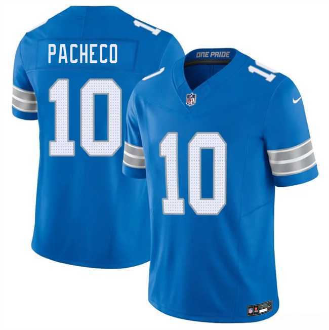 Men's Detroit Lions #10 Isiah Pacheco Blue 2026 F.U.S.E. Vapor Limited Stitched Jersey Dzhi,We sell and wholesale Men's Detroit Lions #10 Isiah Pacheco Blue 2026 F.U.S.E. Vapor Limited Stitched Jersey Dzhi on line form chian!