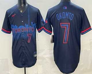 Men's Toronto Blue Jays #7 Kazuma Okamoto Black City Limited Jersey,We sell and wholesale Men's Toronto Blue Jays #7 Kazuma Okamoto Black City Limited Jersey on line form chian!